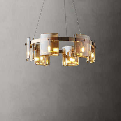 Corlota Chandelier ? 23.6″ x H 3.3″ / Dia 60cm x H 8.3cm / Gold Chandelier