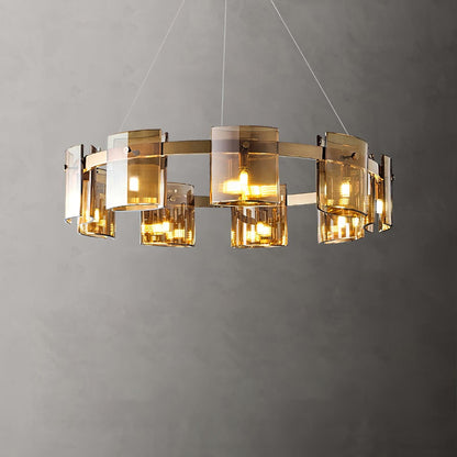Corlota Chandelier ? 31.4″ x H 3.3″ / Dia 80cm x H 8.3cm / Gold Chandelier