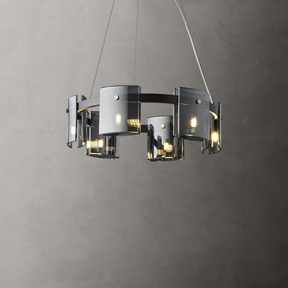 Corlota Chandelier ? 23.6″ x H 3.3″ / Dia 60cm x H 8.3cm / Black Chandelier