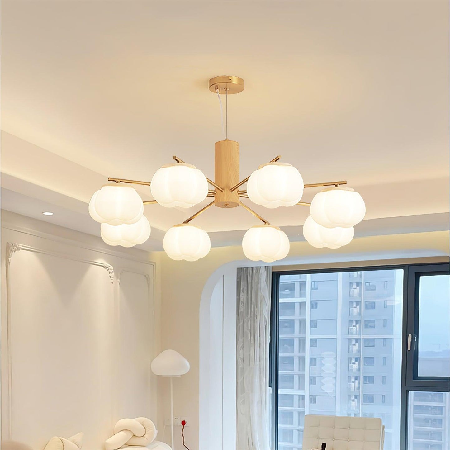 Cotton Balls Chandelier Chandelier