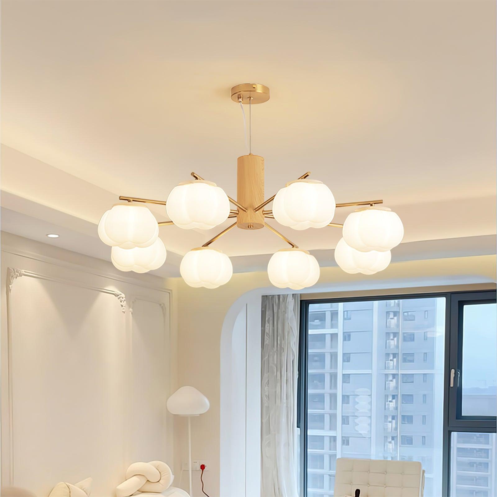 Cotton Balls Chandelier Chandelier