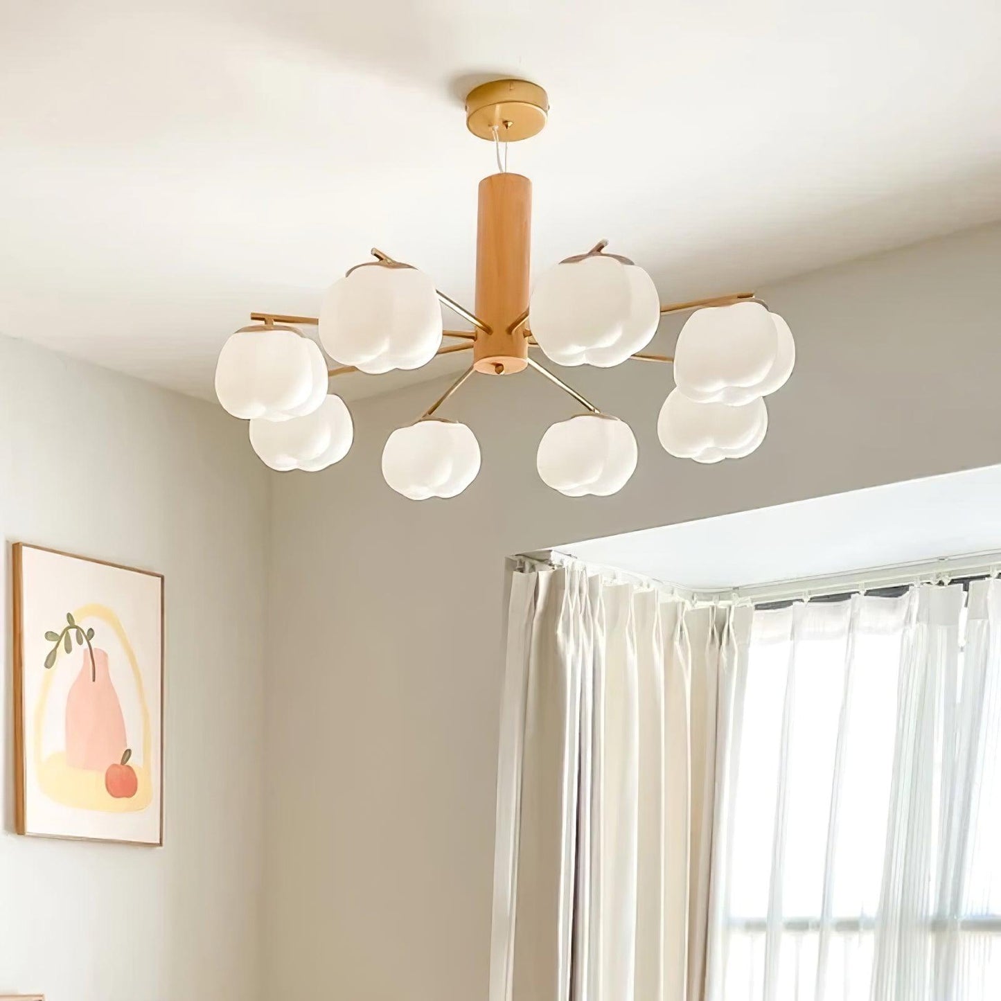 Cotton Balls Chandelier Chandelier