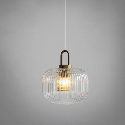 Covent Pendant Light Dia 9.4″ x H 7.9″ / Dia 24cm x H 20cm / Gold + Clear Pendant light