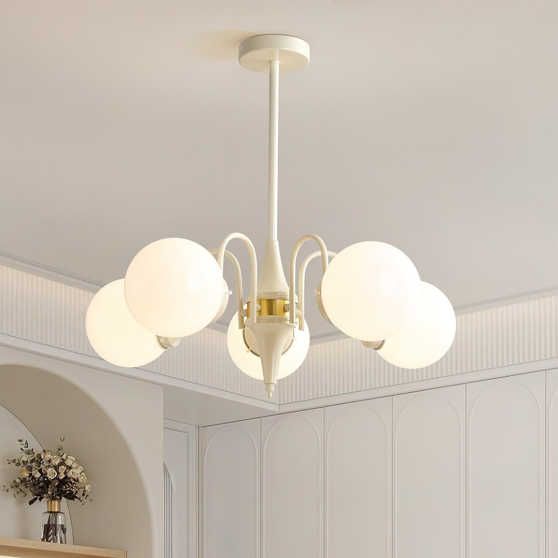 Cream Ball Chandelier Chandelier