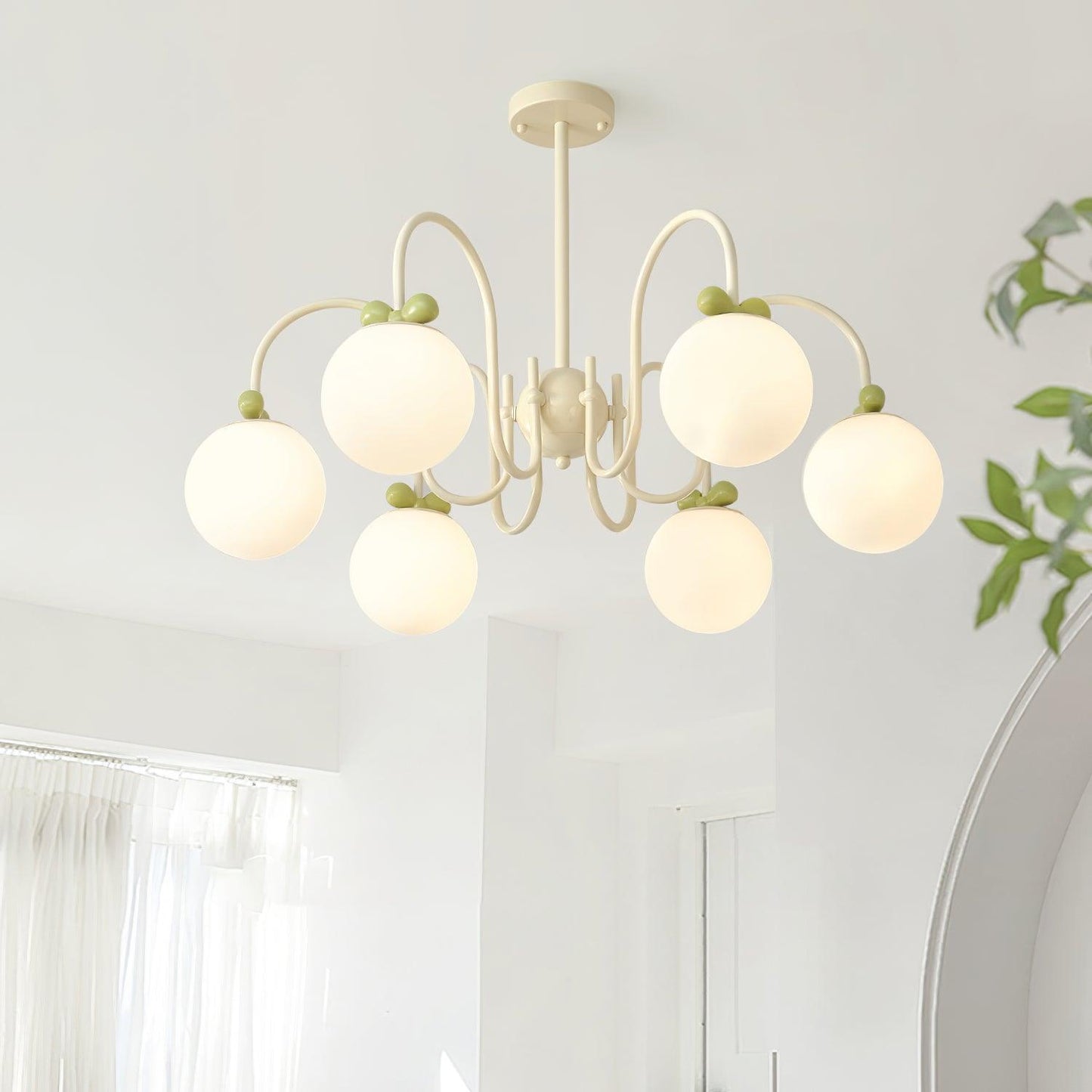 Cream Cherry Chandelier Chandelier