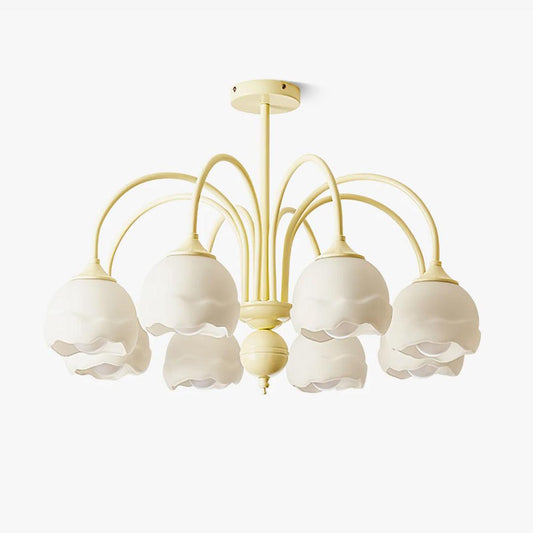 Creamy Glass Chandelier Chandelier