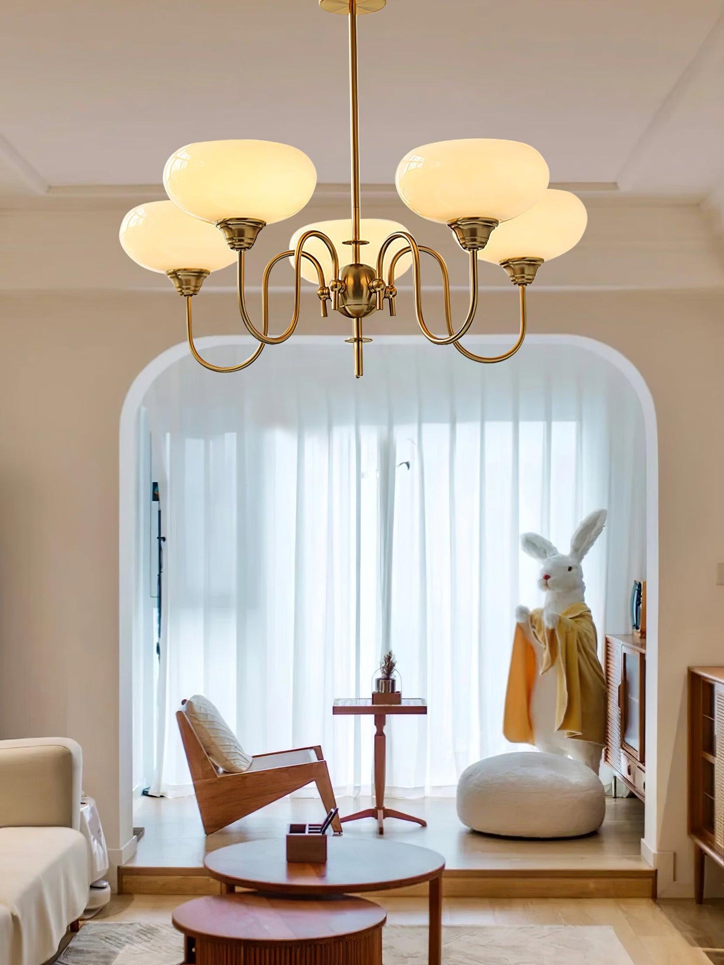 Creamy Persimmon Chandelier Chandelier