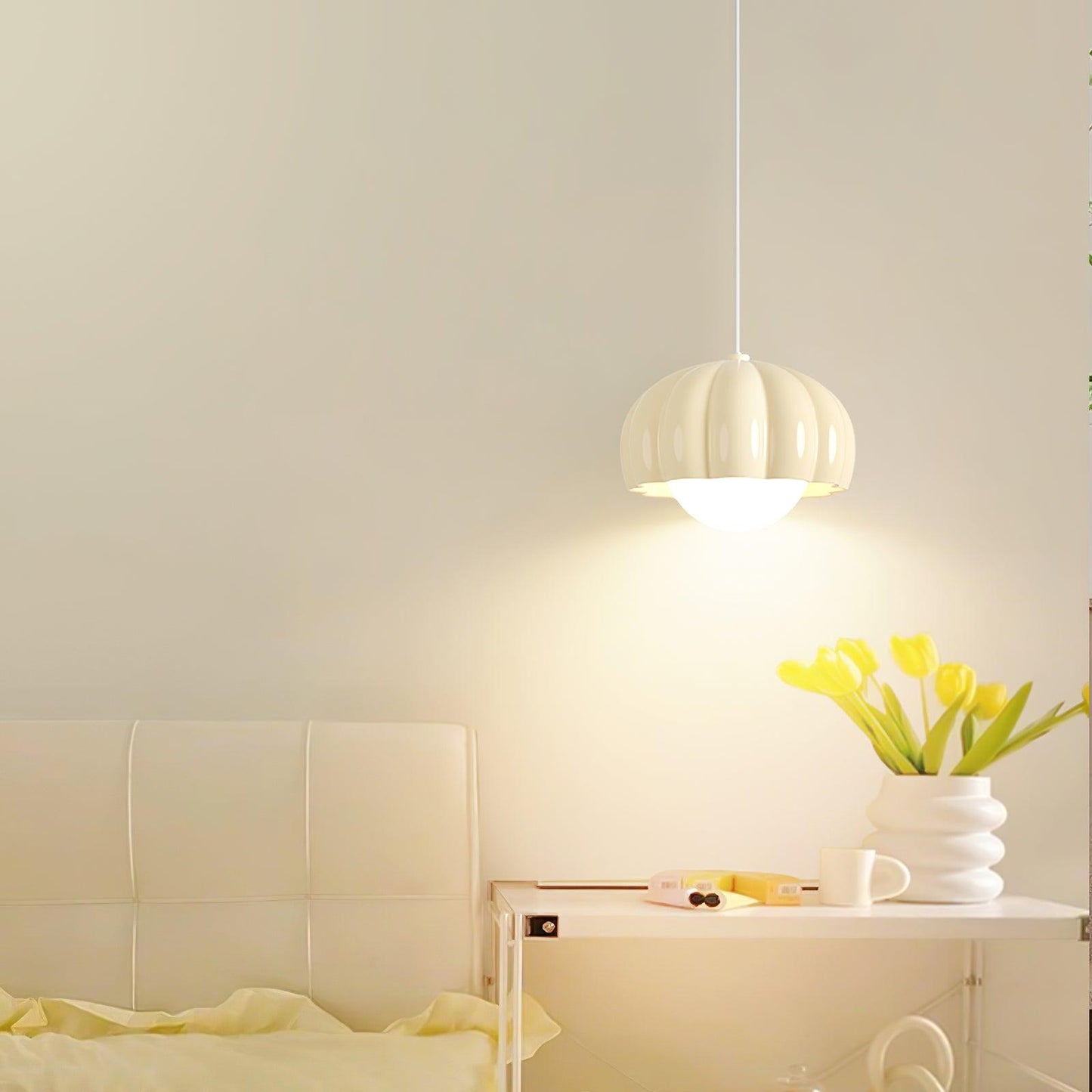 Creamy Pumpkin Pendant Light Pendant light