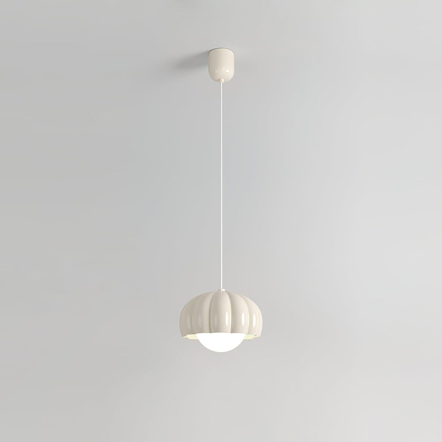 Creamy Pumpkin Pendant Light ? 6.7″ x H 3.7″ / Dia 17cm x H 9.5cm / Pink Pendant light