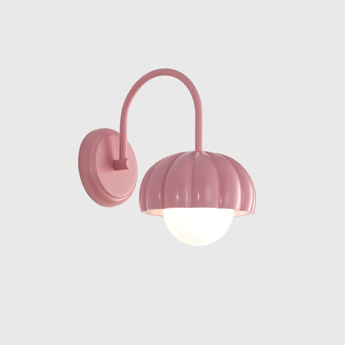 Creamy Pumpkin Wall Light ? 6.7″ x H 10.6″ / Dia 17cm x H 27cm / Pink Wall lamp