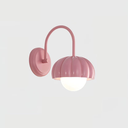Creamy Pumpkin Wall Light ? 6.7″ x H 10.6″ / Dia 17cm x H 27cm / Pink Wall lamp