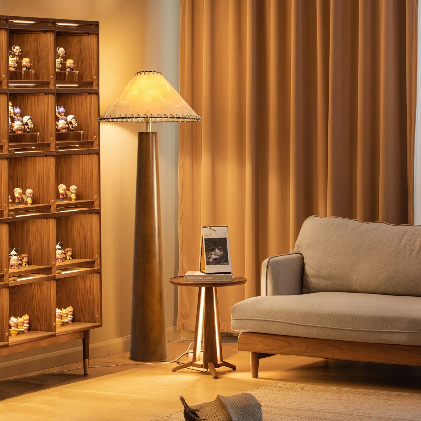 Crestview Paper Column Floor Lamp Floor lamp