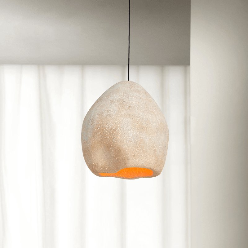 Crete Pendant Lamp Dia 14.9″ x H 15.7″ / Dia 38cm x H 40cm / Creamy-white Pendant light