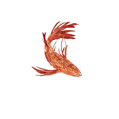 Crimson Swirl Koi Chandelier L 59.1″ / L 150cm / Red / Warm Light Chandelier