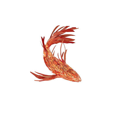 Crimson Swirl Koi Chandelier L 51.2″ / L 130cm / Red / Warm Light Chandelier