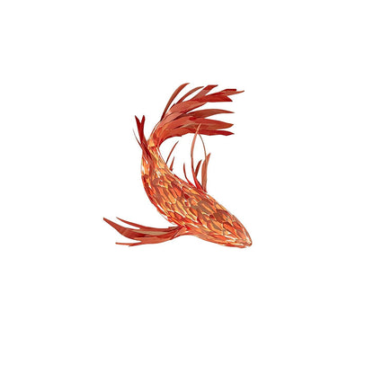 Crimson Swirl Koi Chandelier L 43.3″ / L 110cm / Red / Warm Light Chandelier
