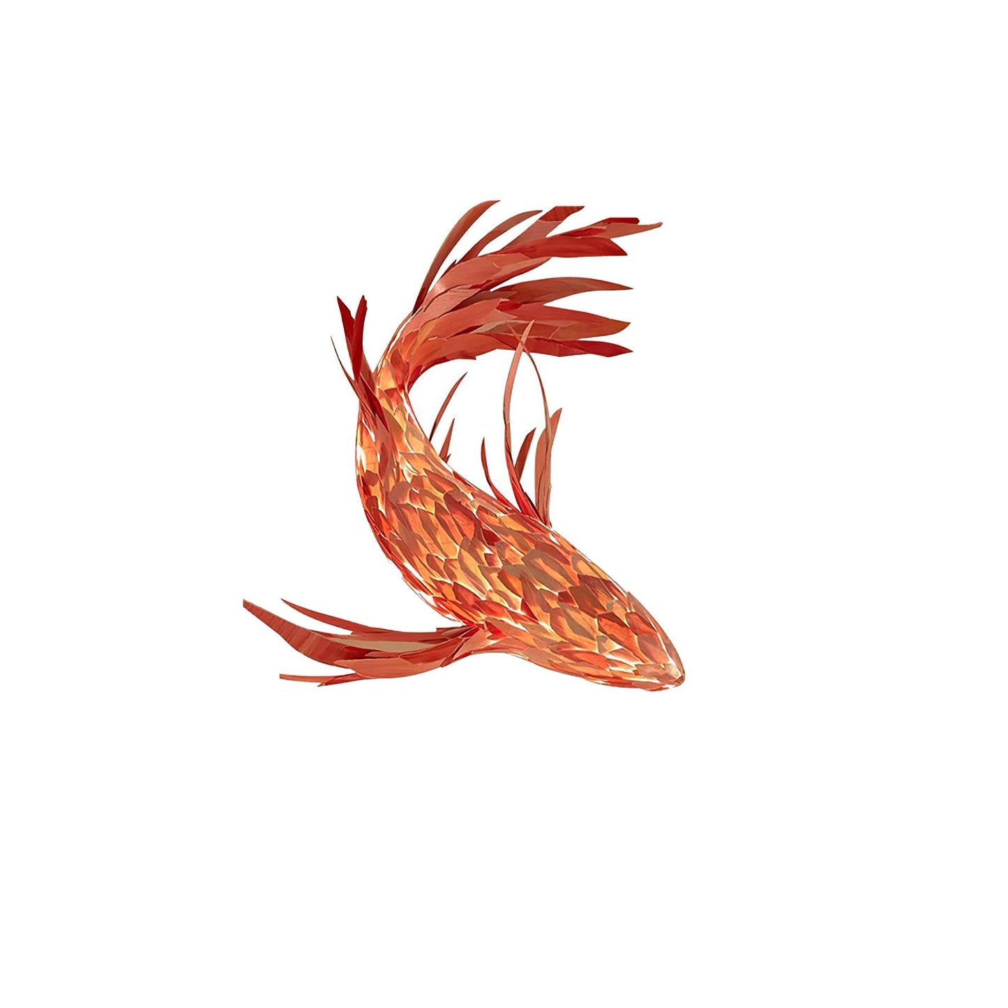 Crimson Swirl Koi Chandelier L 78.7″ / L 200cm / Red / Warm Light Chandelier