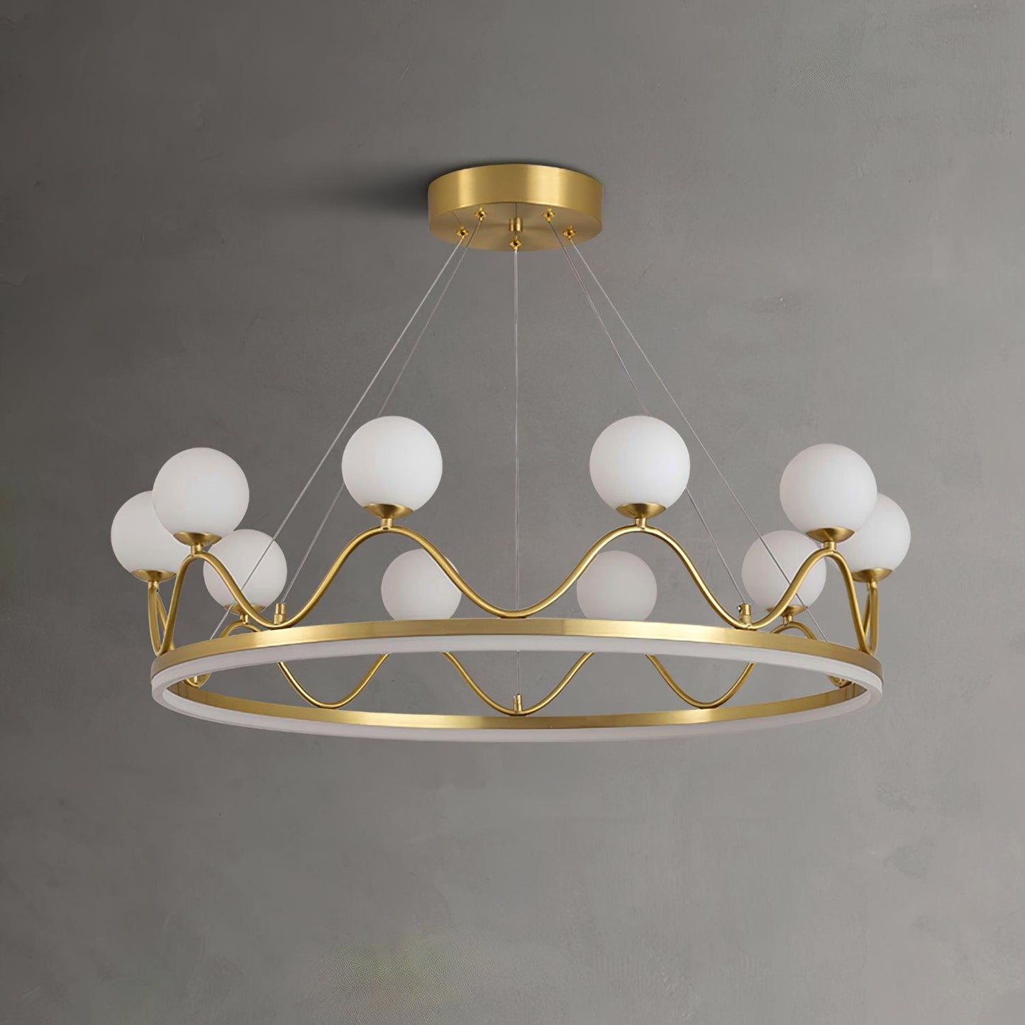 Crown Brass Chandelier Chandelier