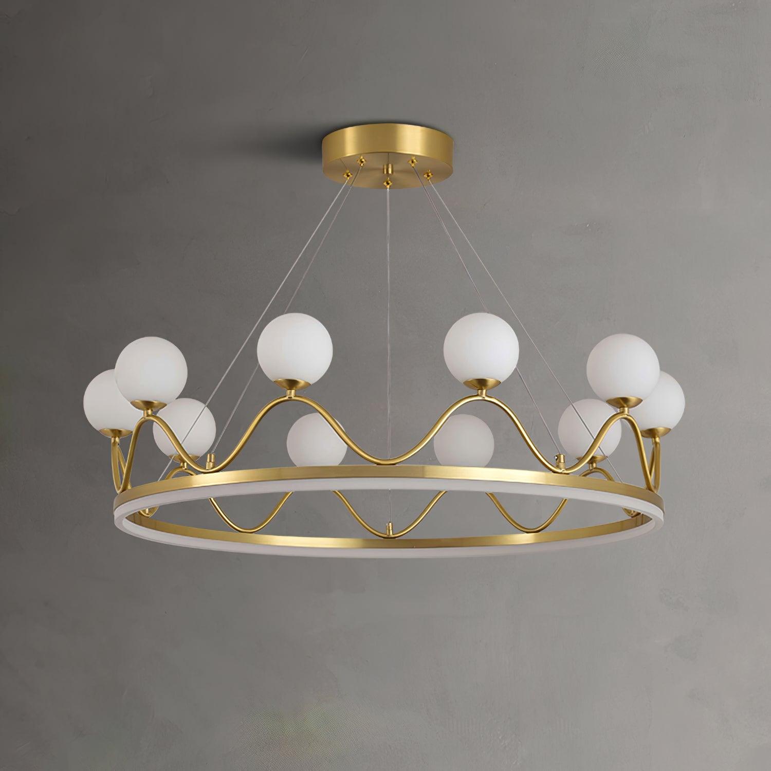 Crown Brass Chandelier Chandelier
