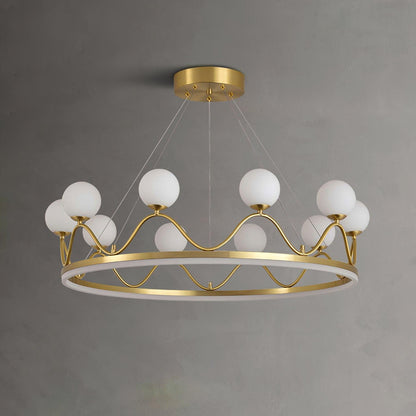 Crown Brass Chandelier Chandelier
