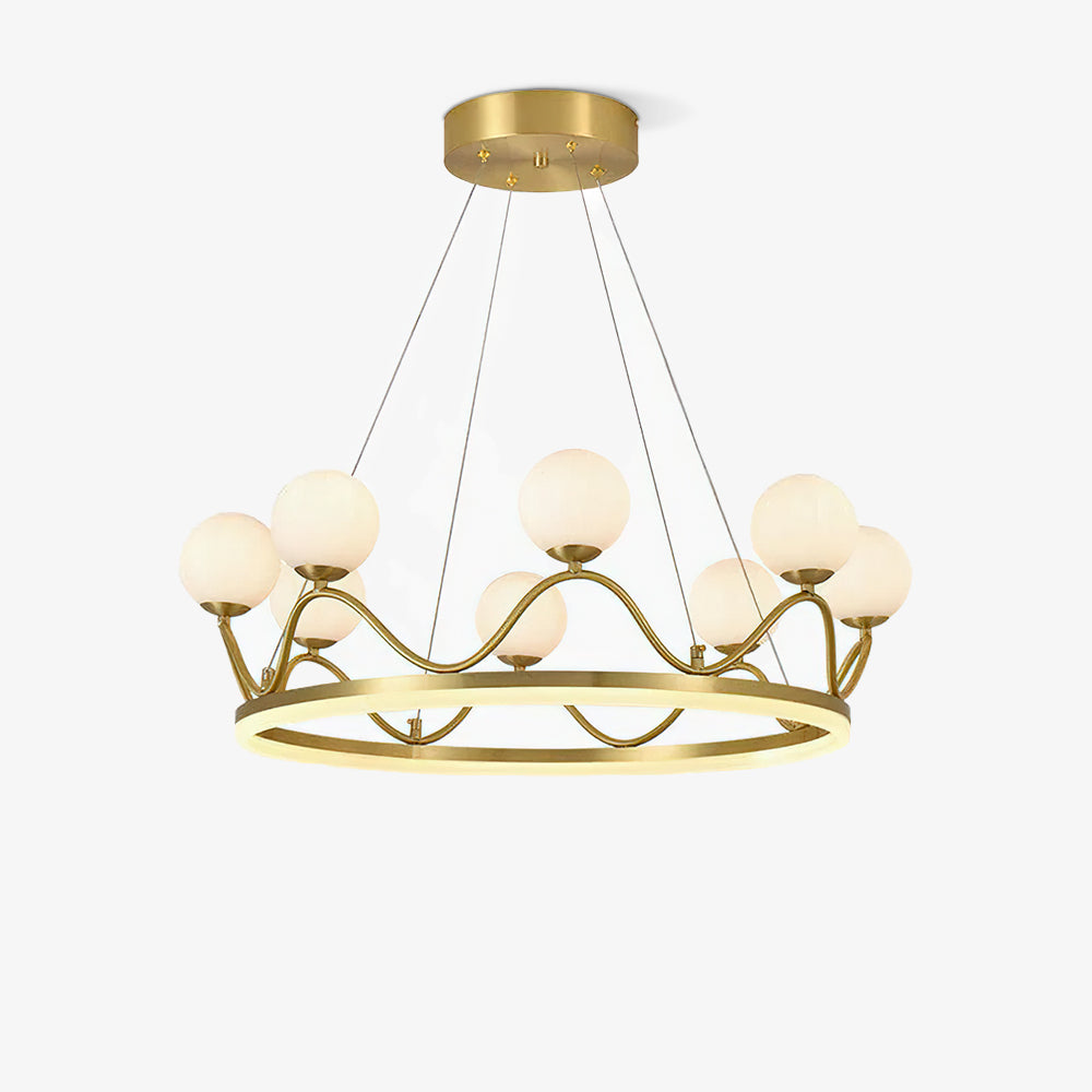 Crown Brass Chandelier Chandelier