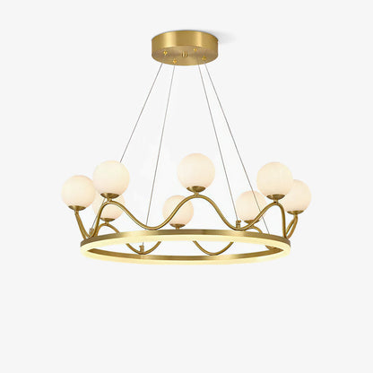 Crown Brass Chandelier Chandelier
