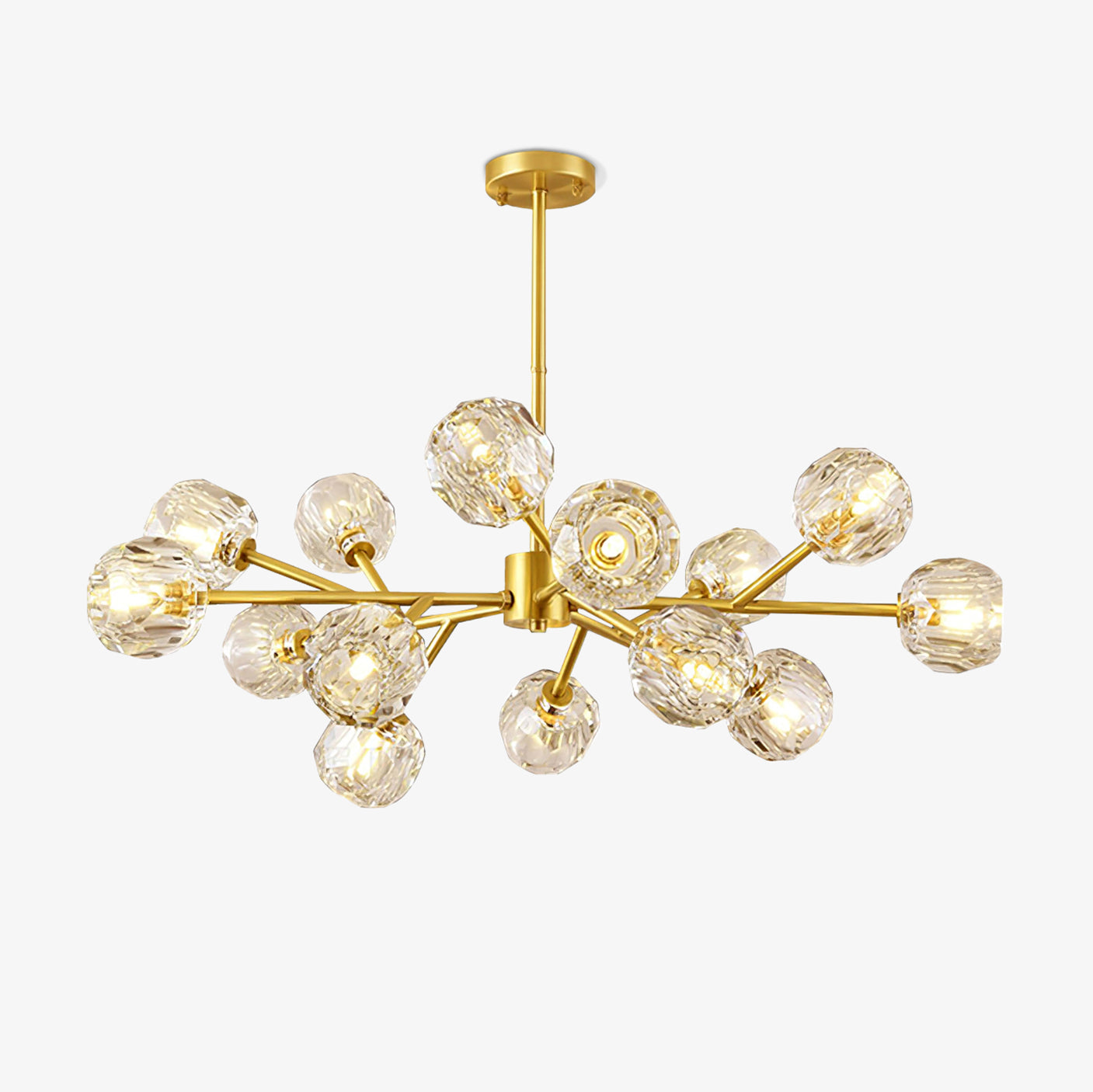 Crystal Ball Round Cluster Chandelier Chandelier