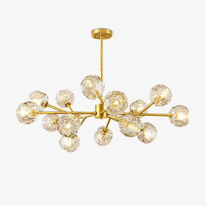 Crystal Ball Round Cluster Chandelier Chandelier