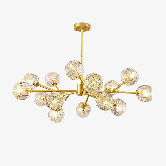 Crystal Ball Round Cluster Chandelier Chandelier