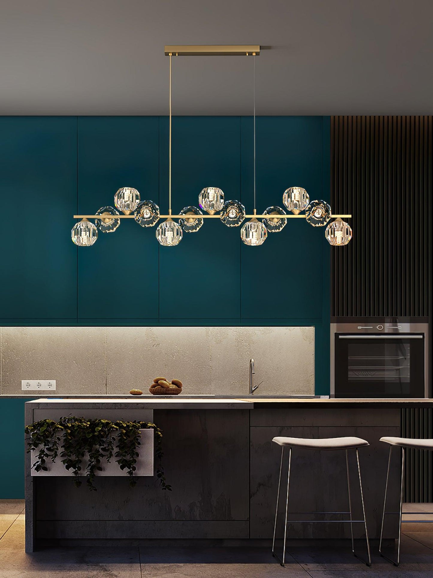 Crystal Glass Ball Chandelier Chandelier