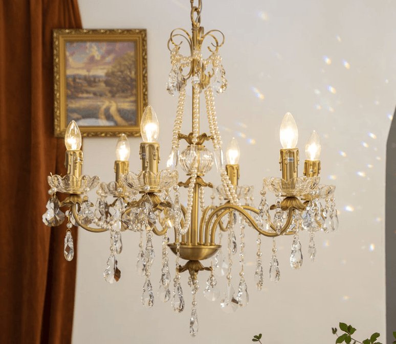 Crystal Pearl Chandelier Chandelier