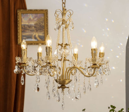 Crystal Pearl Chandelier Chandelier