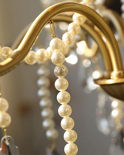 Crystal Pearl Chandelier Chandelier