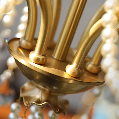 Crystal Pearl Chandelier Chandelier