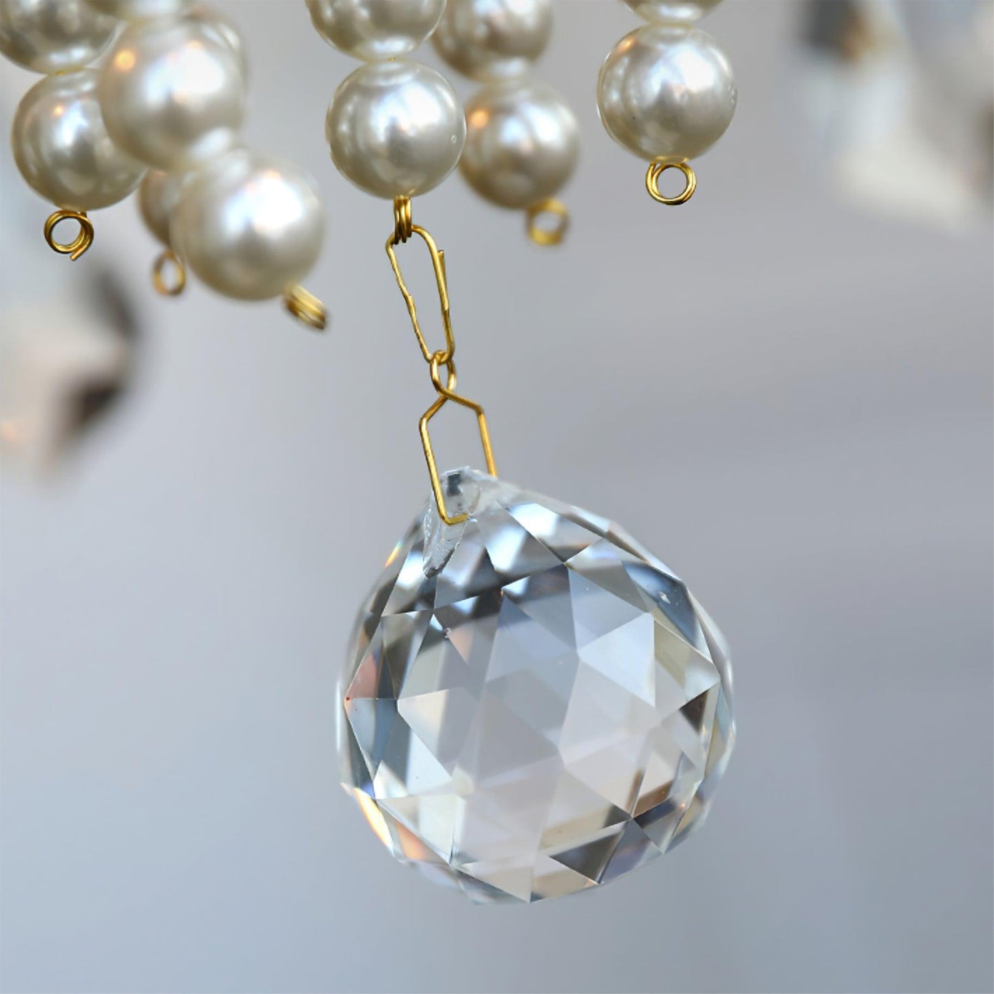 Crystal Pearl Chandelier Chandelier