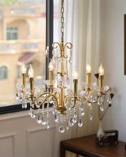Crystal Pearl Chandelier Chandelier