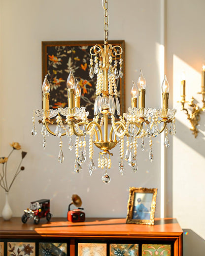 Crystal Pearl Chandelier Chandelier