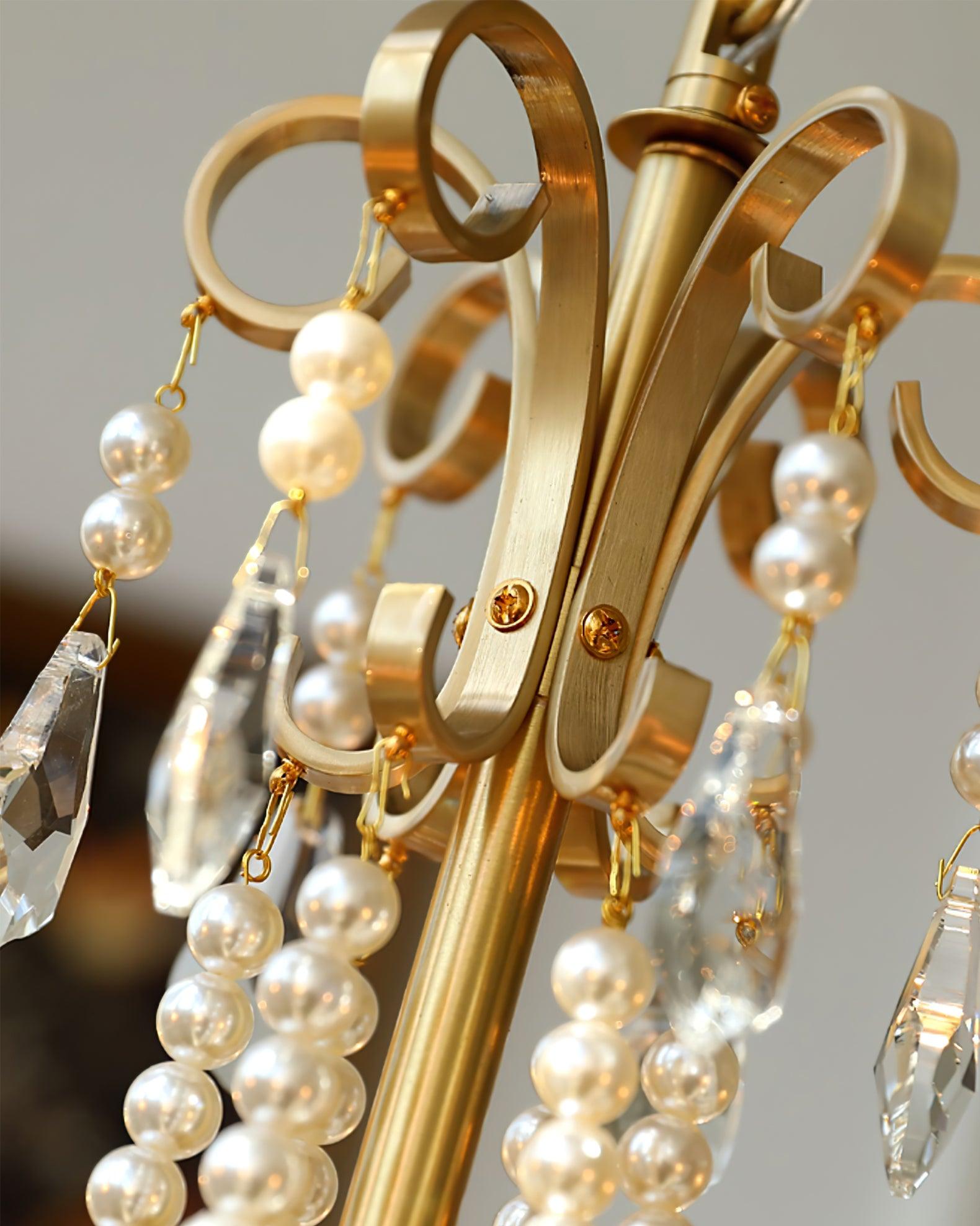 Crystal Pearl Chandelier Chandelier