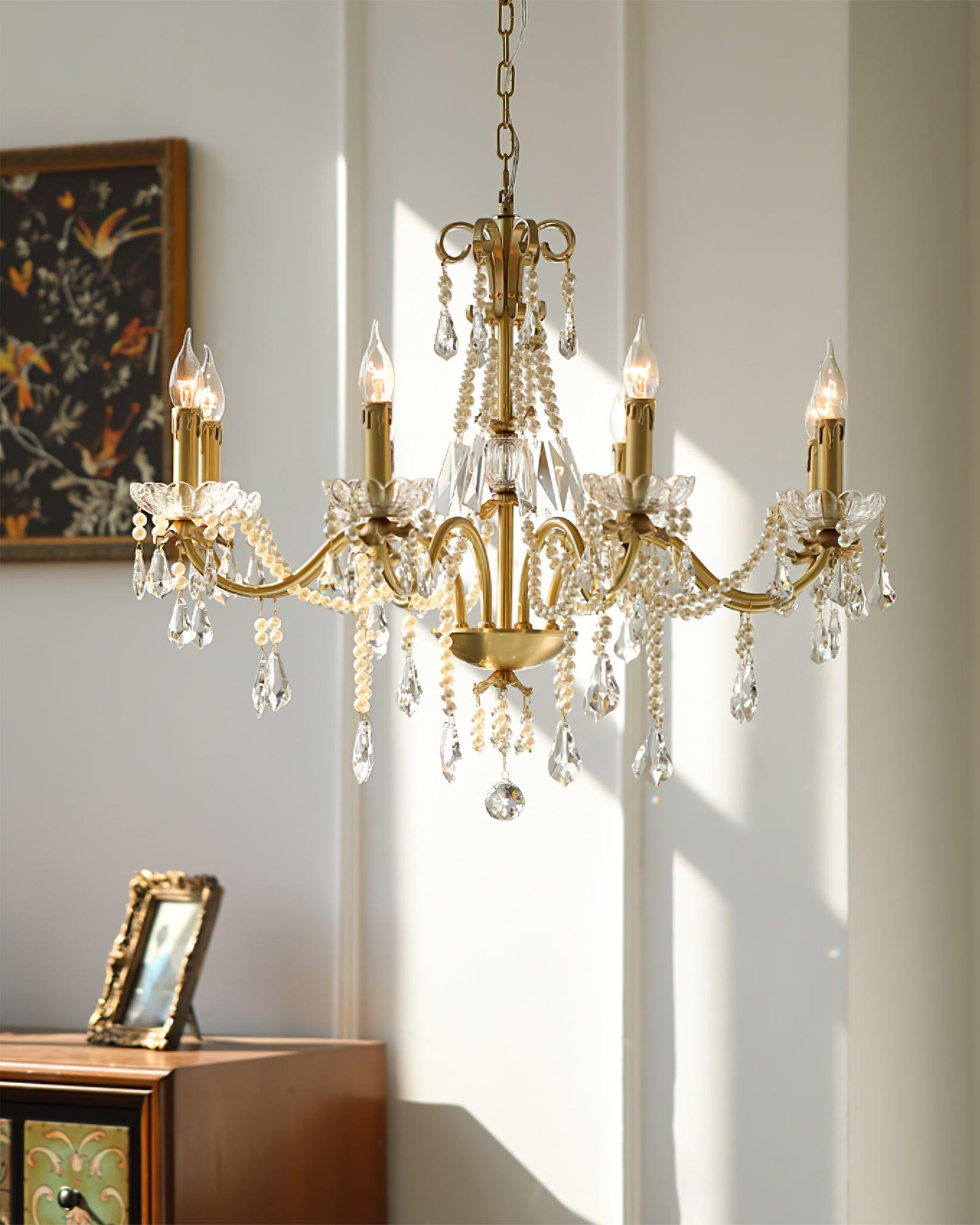 Crystal Pearl Chandelier Chandelier