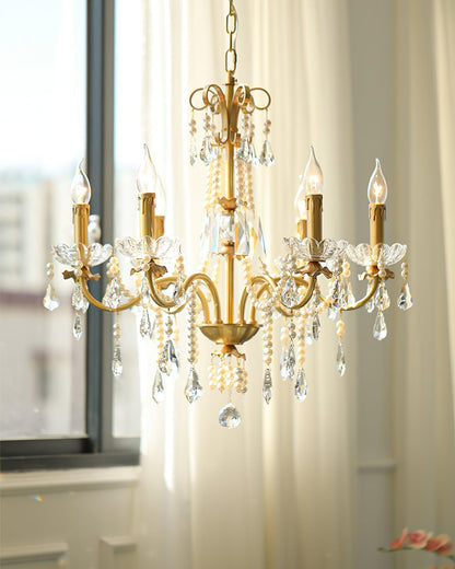 Crystal Pearl Chandelier Chandelier