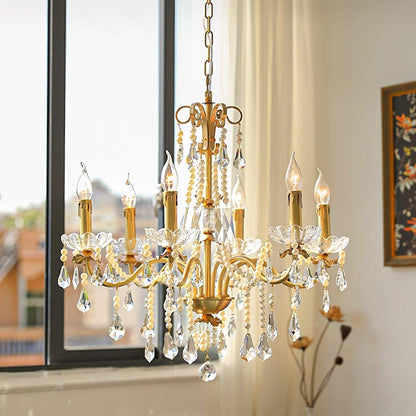 Crystal Pearl Chandelier Chandelier