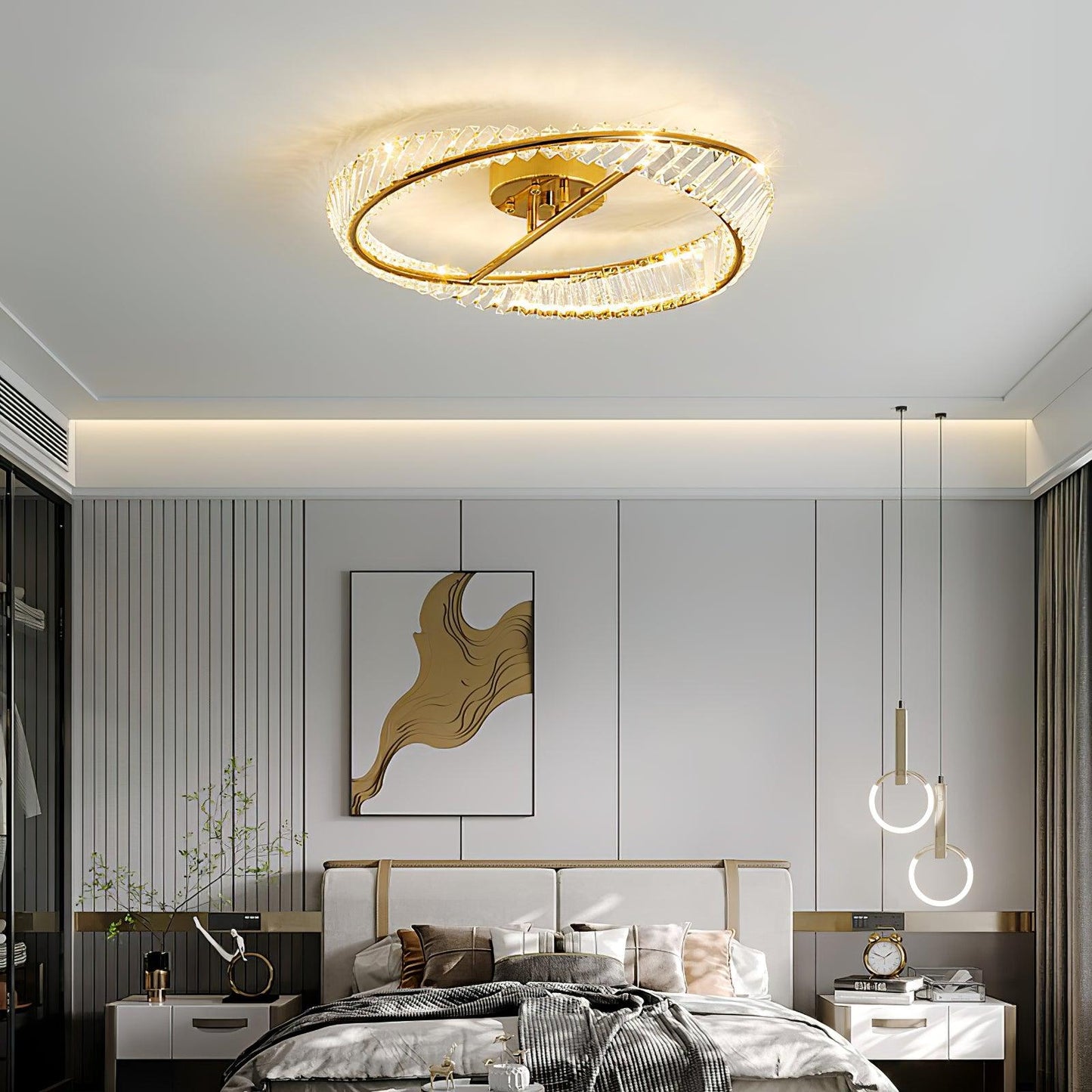 Crystal Rings Ceiling Lamp Ceiling lamp