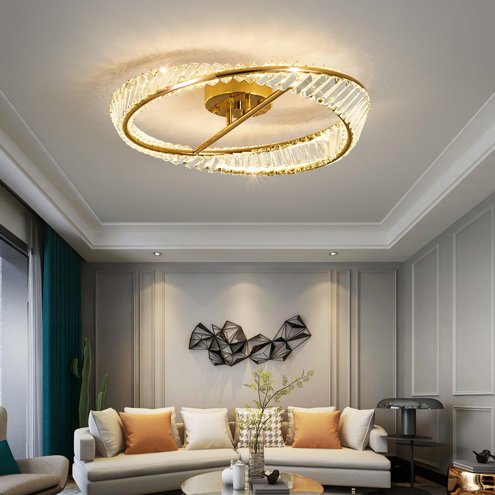 Crystal Rings Ceiling Lamp Ceiling lamp