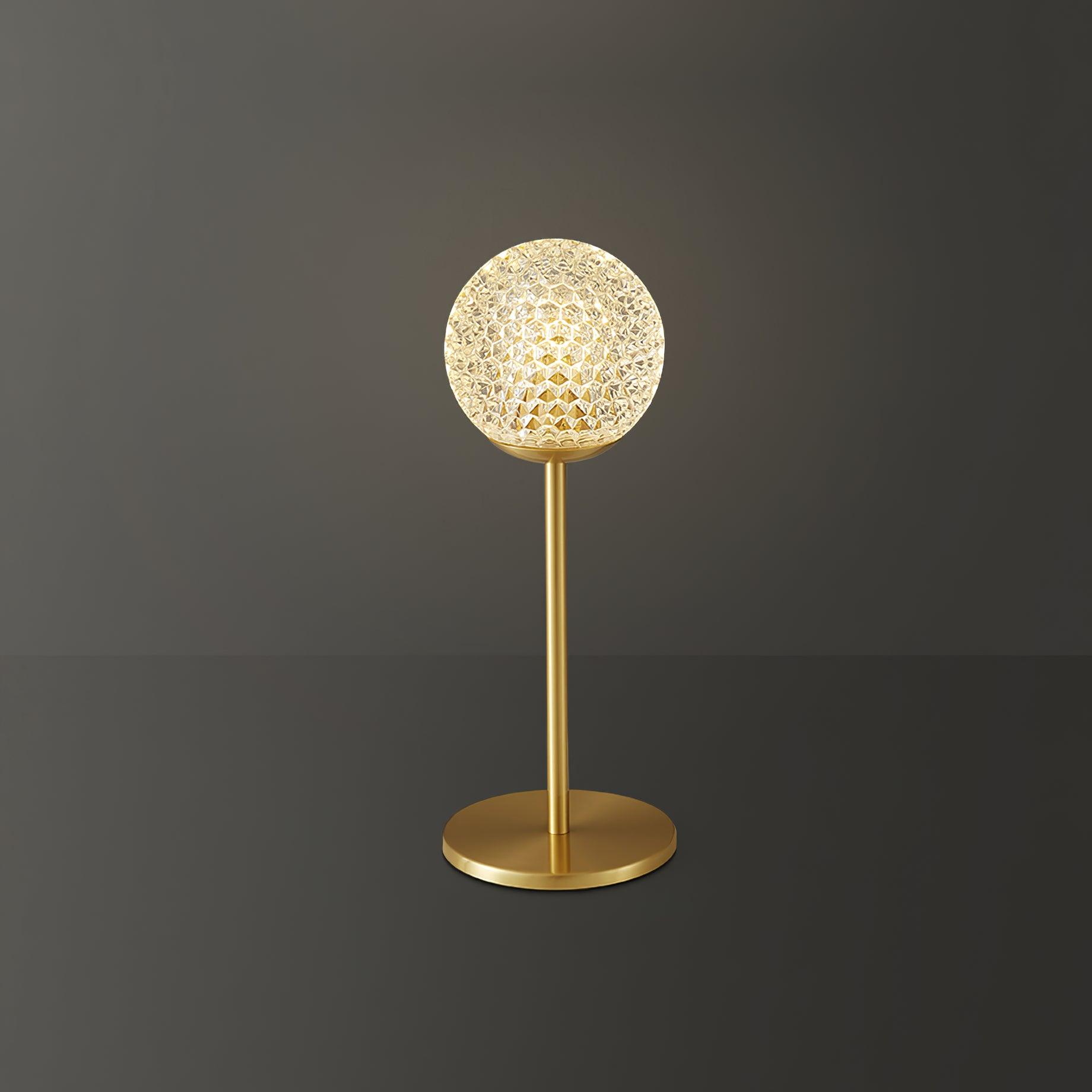 Crystal Tealight Table Lamp Model A Dia 4.7″ x H 11.8″ / Dia 12cm x H 30cm / Brass / US plug Table lamp