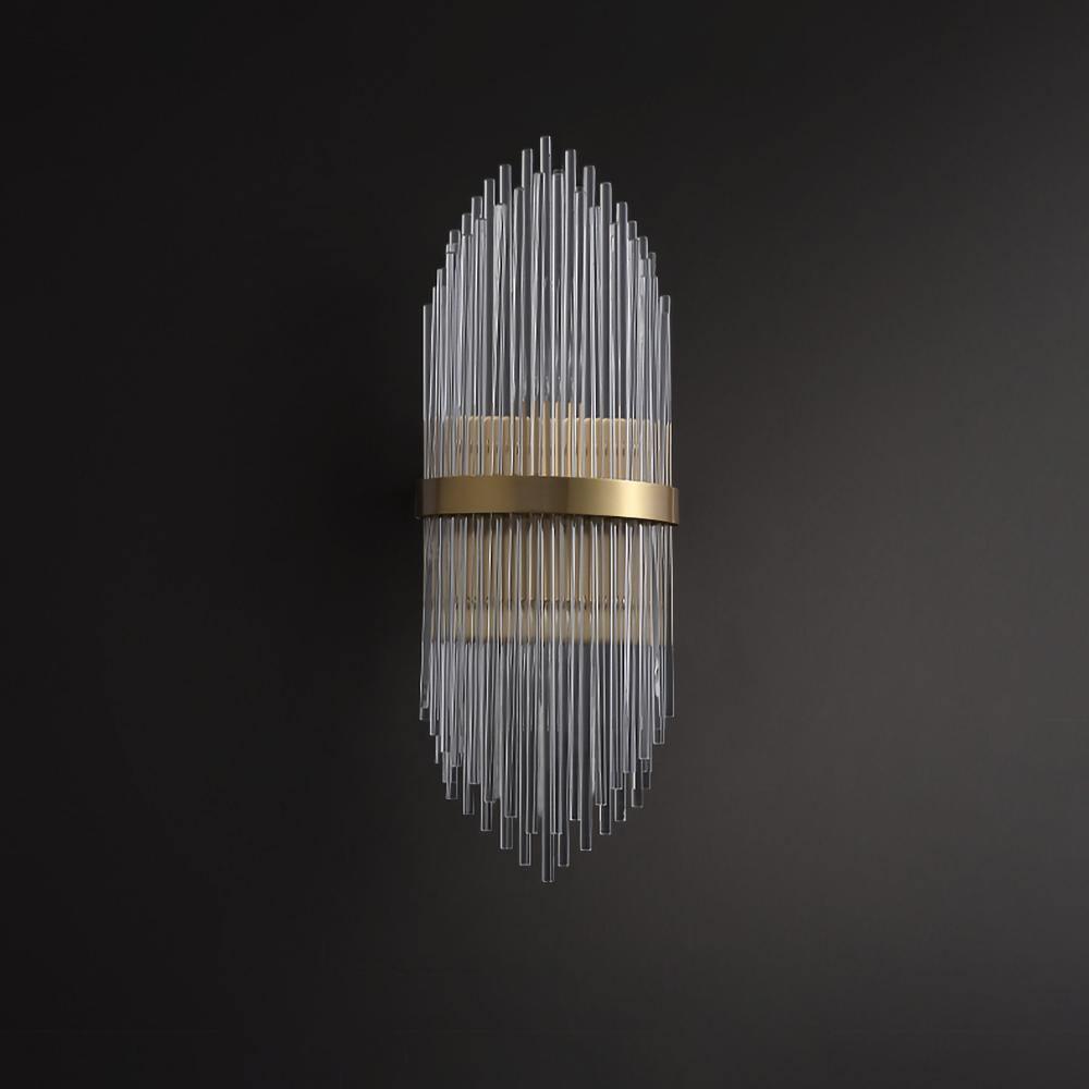 Crystal Wall Lamp Dia 7.1″ x H 19.7″ / Dia 18cm x H 50cm Wall lamp