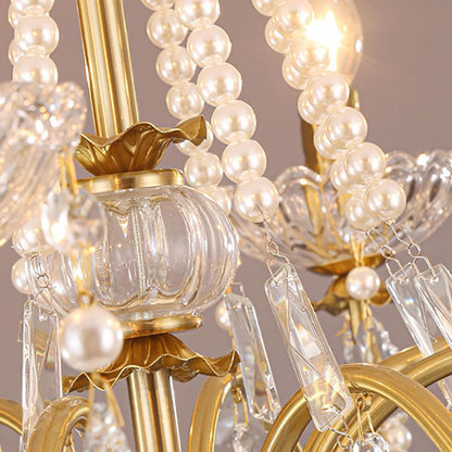 Crystal Pearl Chandelier Chandelier