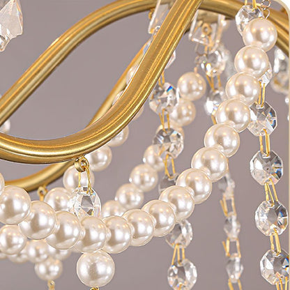 Crystal Pearl Chandelier Chandelier
