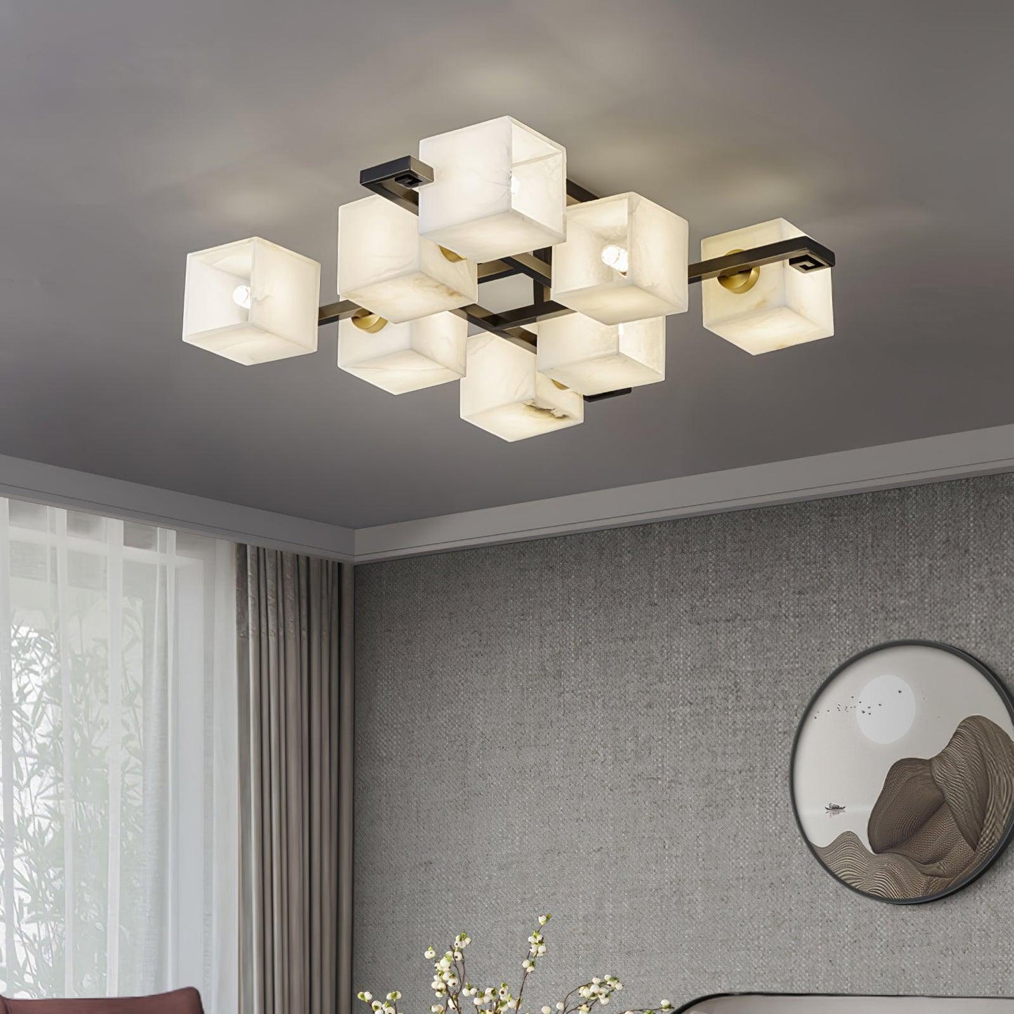 Cubist Alabaster Cluster Ceiling Lamp Ceiling lamp