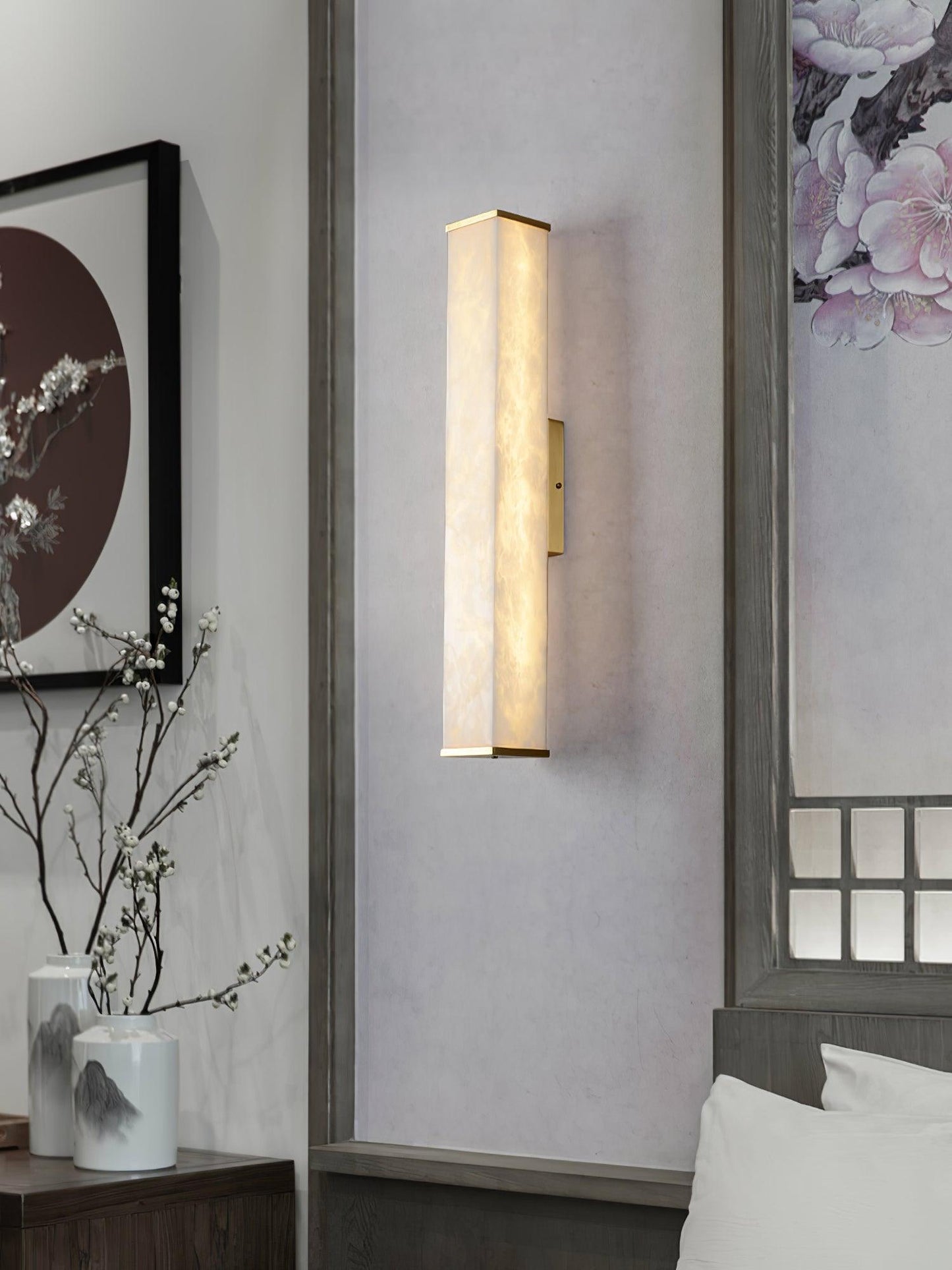 Cuboid Alabaster Wall Light Wall lamp