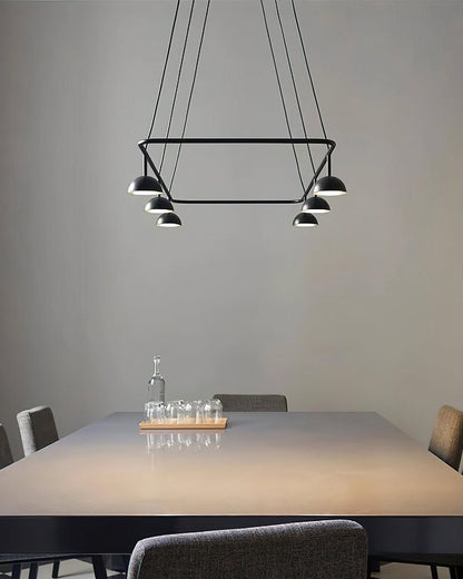 Cupolina Chandelier ? 47.2″ x H 5.1’’ / Black / Warm Light Chandelier
